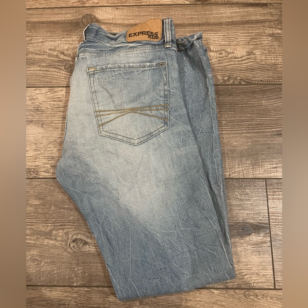 Men’s Express Rocco slim fit straight leg jeans